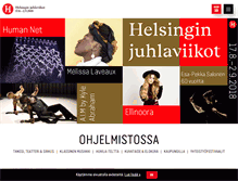 Tablet Screenshot of helsinginjuhlaviikot.fi